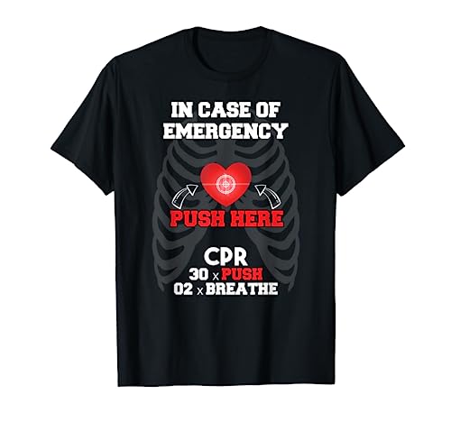 Divertido instructor Cpr primeros auxilios para enfermeras RCP Instructor Camiseta