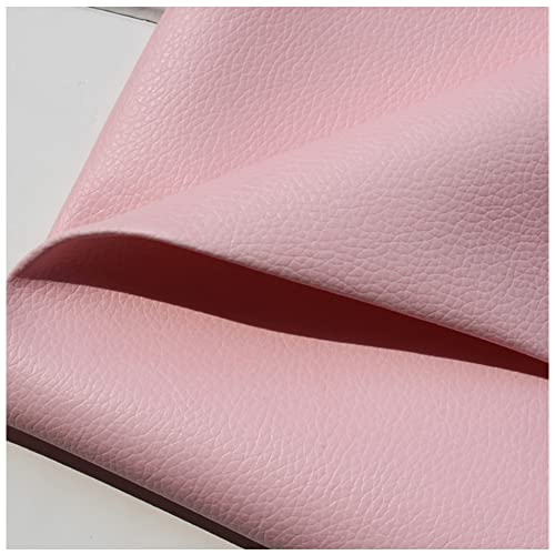 Polipiel para Tapizar Ideal para Manualidades y Bricolage Textura de Cuero de Reparación de Primeros Auxilios Para Sofá Asiento de Coche Muebles Chaquetas Bolso(Size:1.40 * 10,Color:Rosa claro)