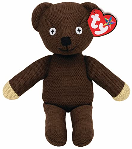 TY Toys Mr. Bean Teddy Bear Medium - Beanie Baby Soft Plush Toy - Peluche Coleccionable