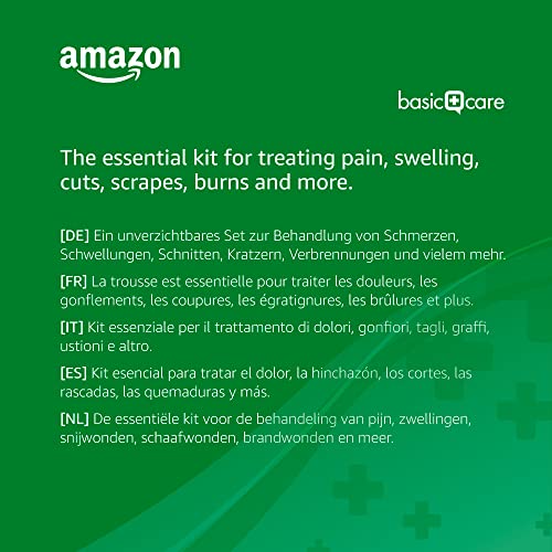 Amazon Basic Care - Kit de primeros auxilios, 56 unidades