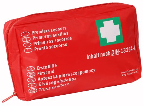 Sofkit DIN 13164-B Kit de primeros auxilios para coche según las normas DIN, 14 medication